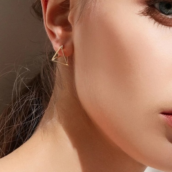 Jewelry - 3/$30 Open Triangle Earrings